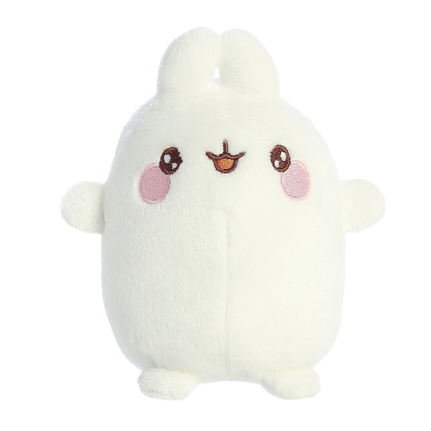 Aurora® Playful Molang Excited Molang Stuffed Animal - Adorable Characters Design - White 5 Inches