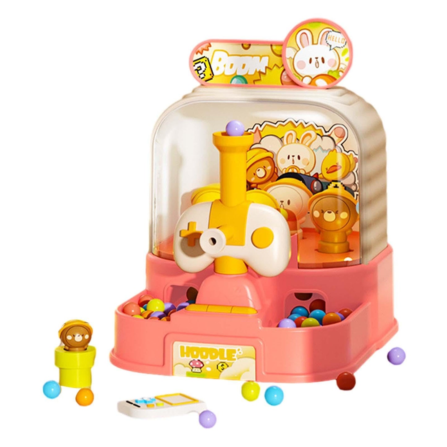 Trendivibe Table Top Arcade Games Desk Game Lauching Marble Toys For Have Fun Preschool Pink| Baby Learning Toy | Infant Activit
