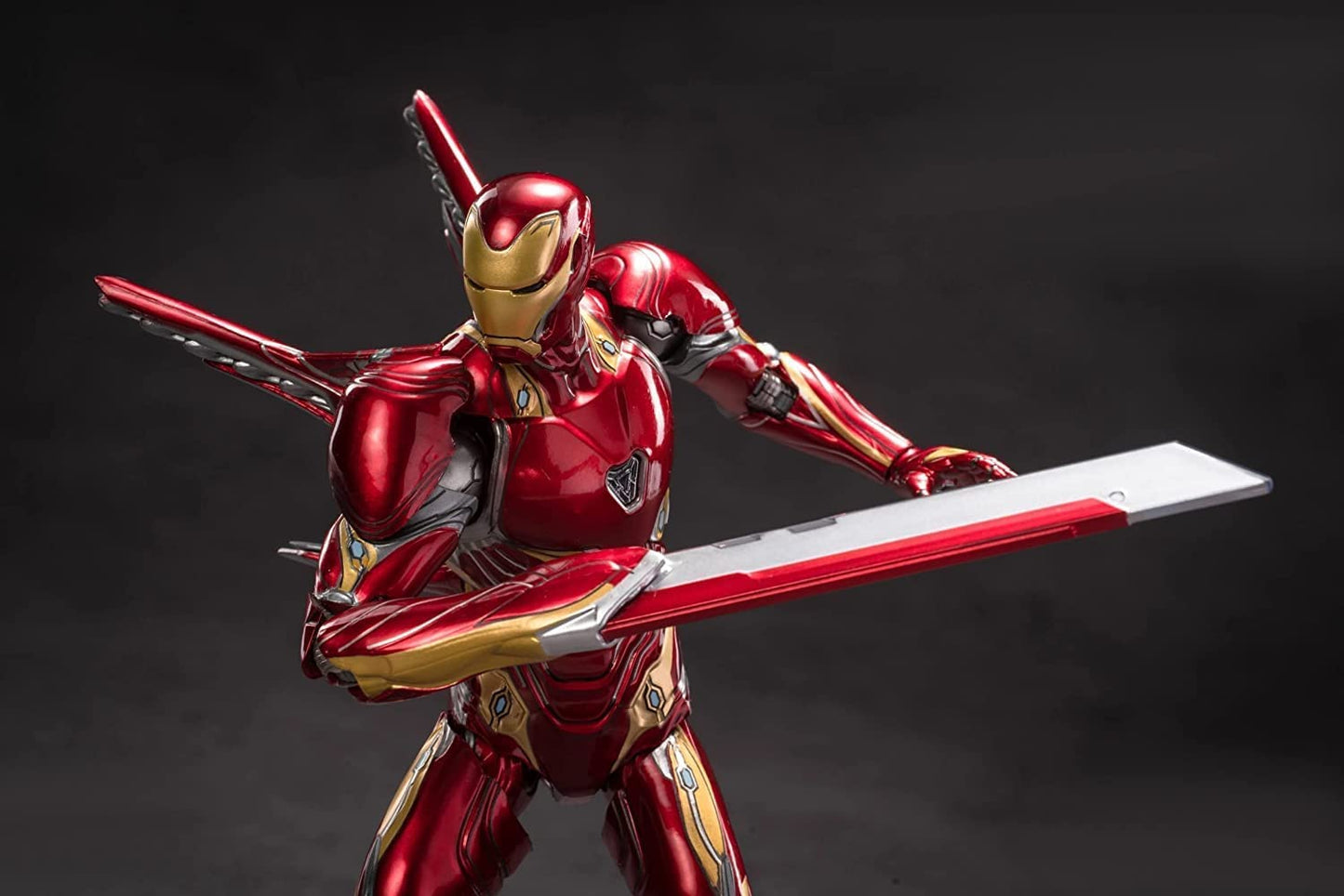 Uxouyic Ir?nman Movie Series - Collectible Ir?nman Action Figure Metal Painting 20 Joints Movable Model Toys (7 Inches) (Mark 50)