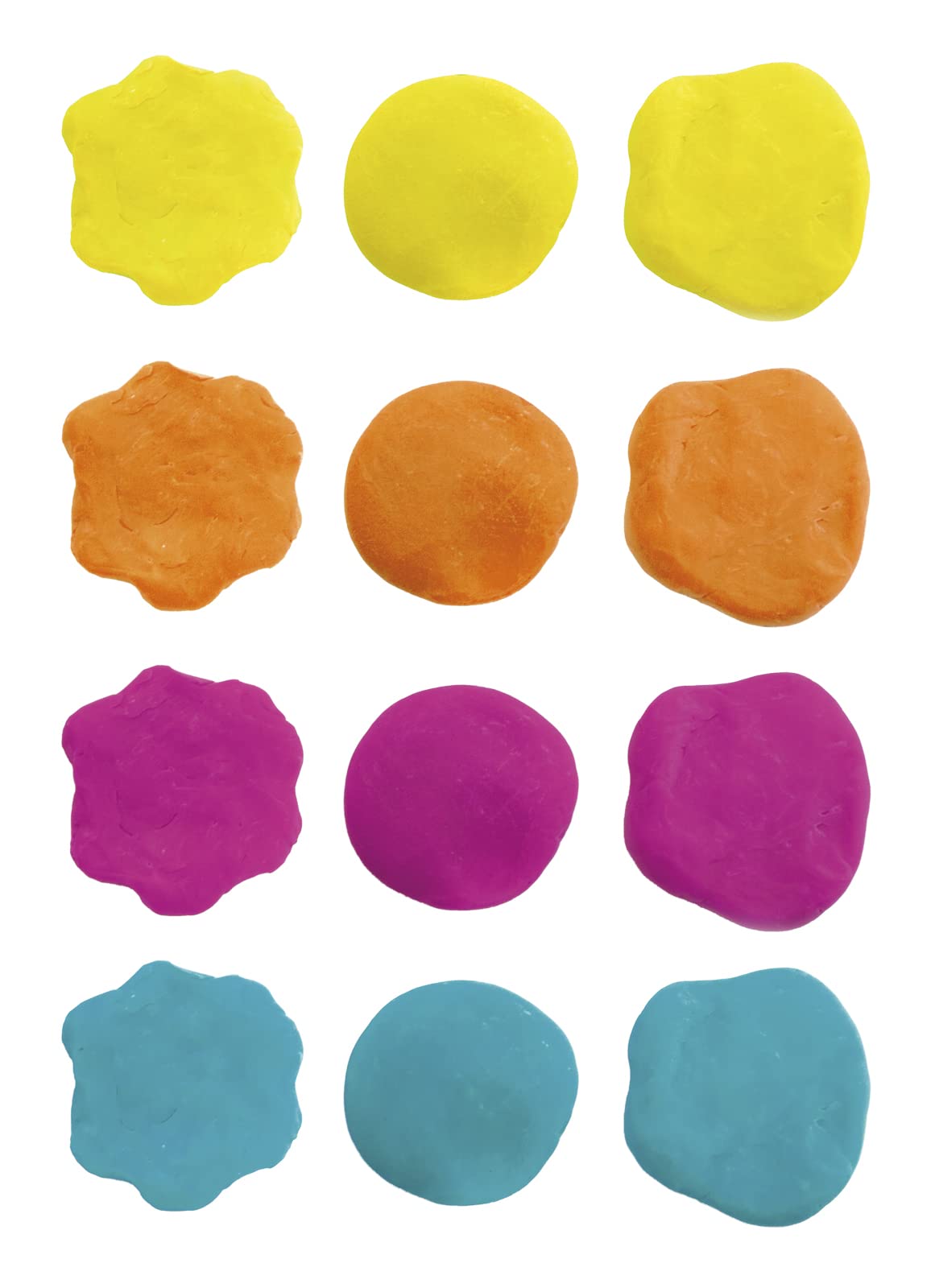 Jovi Plastilina Reusable Neon Non-Drying Modeling Clay; 1.75 Oz. Bars, Set Of 30, 5 Each Of 6 Neon Colors, Perfect For Arts And Crafts Projects