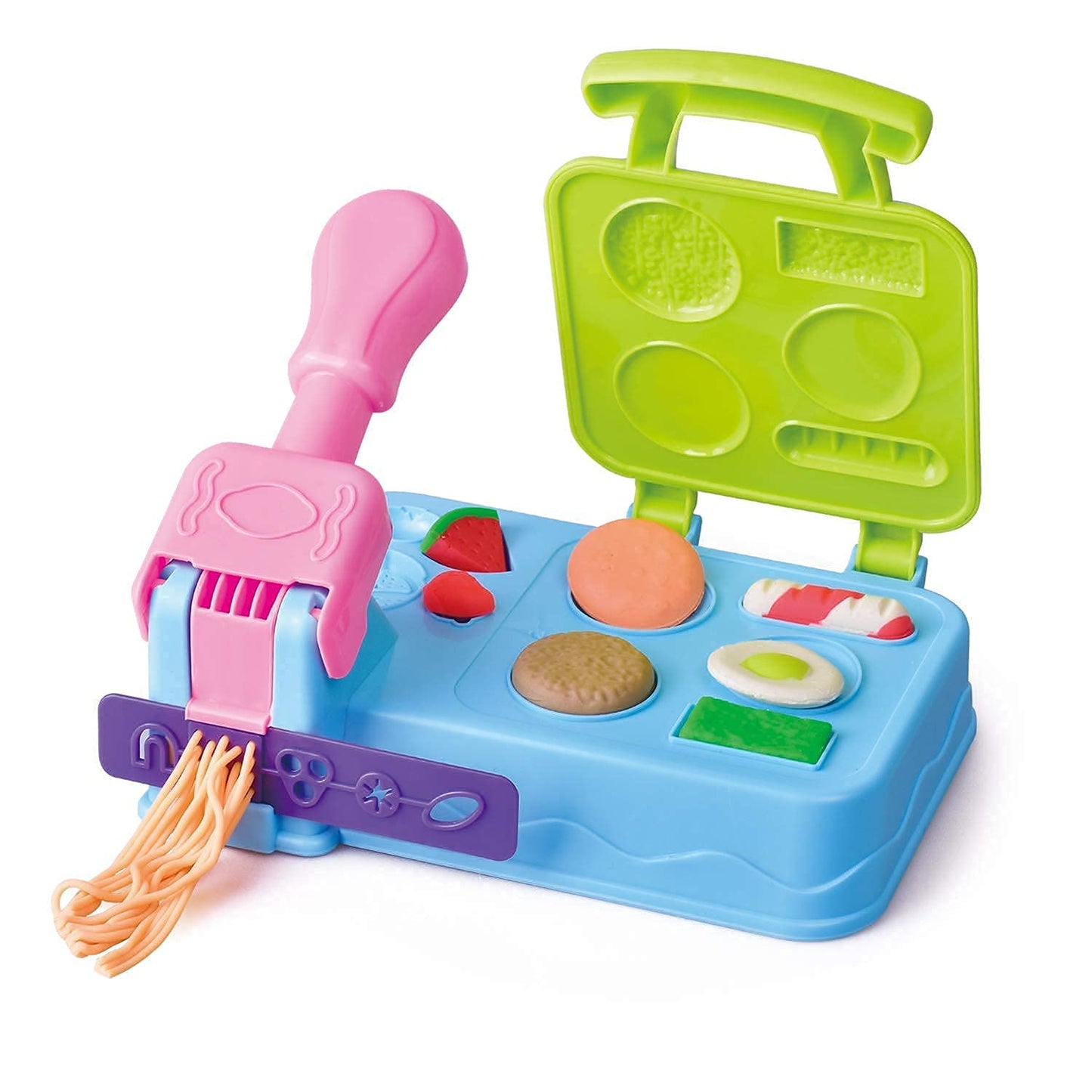 HASAYAQI Kitchen Creations Play Food Modeling Dough Toys,21 Play Kitchen Accessories,Color Dough Set for Kids Ages 4-8, 5 Colors