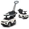 HONEY JOY Ride On Push Car for Toddlers, Large White, Polypropylene, Sound & Lights, Detachable Guardrail, Under Seat Storage