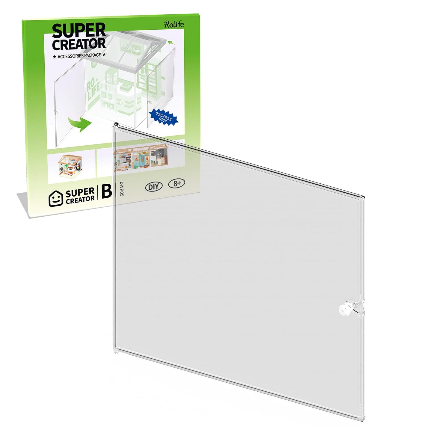 Rolife Dust Cover Door For Plastic Mini House Building Set P05