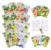 TINYMILLS Animal Friends Coloring Books for Kids with 12 Coloring Books and 48 Crayons Goody Bag Filler Assorted Animals Party F