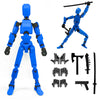 Feetcant Titan 13 Action Figure 2024 New Lucky Robot 13 Action Figures 3D Printed Action Figures for Boys Dummy Robot 13 Action Toy Movable Joints Action Figure(Blue-1pc)