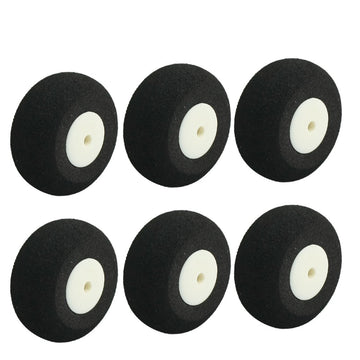 uxcell 6pcs RC Model Airplane Super Light Sponge Tire Tail Wheel 25mm 1''