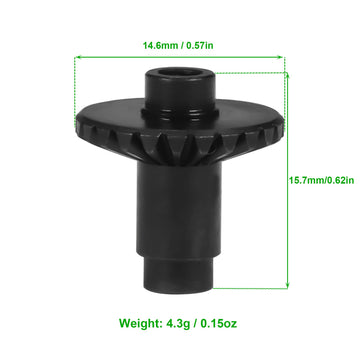 TRX4M Gear 4pcs 24/12T Steel Machined 1/18 RC Crawler Ring Gear Pinion Gear 24/12T Axle Differential Helical Gears for 1/18 RC C