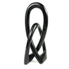 Global Crafts Natural Soapstone 10-Inch Lover'S Knot In Black