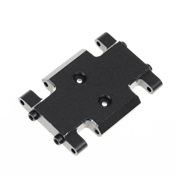 Rampcrab Skid Plate Transmission Mount For Ax24, Aluminum Alloy Mount For Ax24 Xc-1, Upgrades Parts For 1/24 Rc Crawler Car, Bla