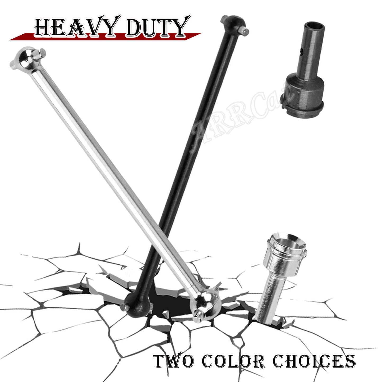 ARRCat Rear Drive Shaft for 1/7 1/8 Arrma Typhon 6s Blx,Infraction 6s Blx,Felony 6s Blx,Limitless Roller,2pcs Upgrades Part Hard
