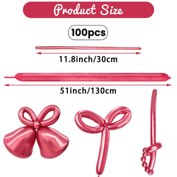 Hykjnbw 260 Balloons For Balloon Animals, Long Balloons Art Kit For Twisting, Skinny Modeling Balloons Supplies For Birthday Par