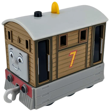 Thomas & Friends Toby Metal Diecast, All Engines Go, Fisher-Price Push-Along Toy Train For Preschool Kids Ages 3+, Htn28
