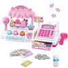 Ice Cream Store Mini Cash Register With Pretend Play Desserts, Working Scanner, Calculator, Microphone, Money And Credit Card