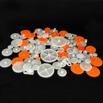 100Pcs Small Motor Gears Plastic Gears For Motor Rc Car Model Toy Diy Helicopter Rc Toy Gear Replacement Module 0.5 (100)