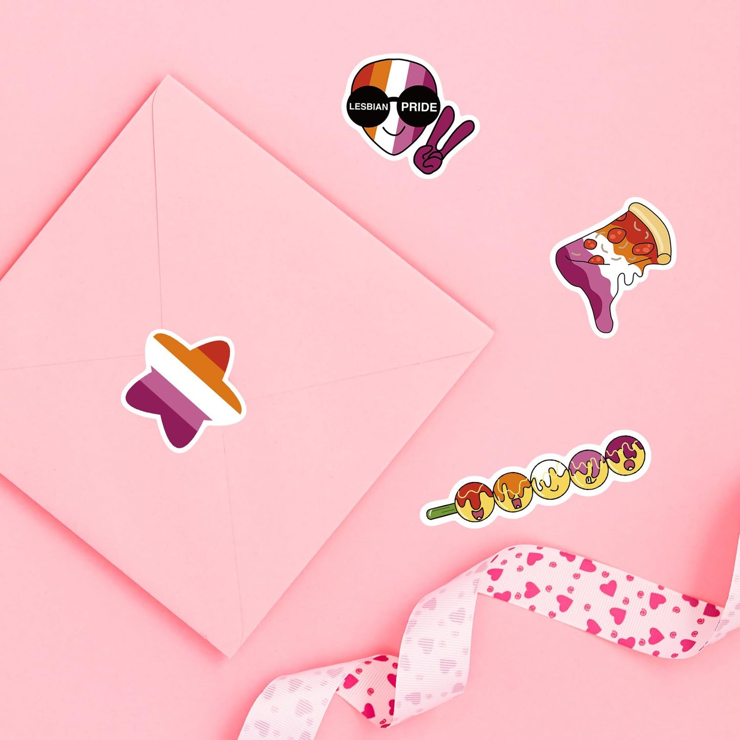 Meplum Pride Wlw Lesbian Stickers 210 Pcs For Wlw Lesbian Pride Stuff, Wlw Lesbian Present Waterproof Wlw Lesbian Stickers Bulk