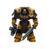 JOYTOY Warhammer 40 000 1/18 Action Figure Imperial Fists Legion Cataphractii Terminator Squad Legion Cataphractii Sergeant with Power decorative replica blade Collection Model Birthday Gifts