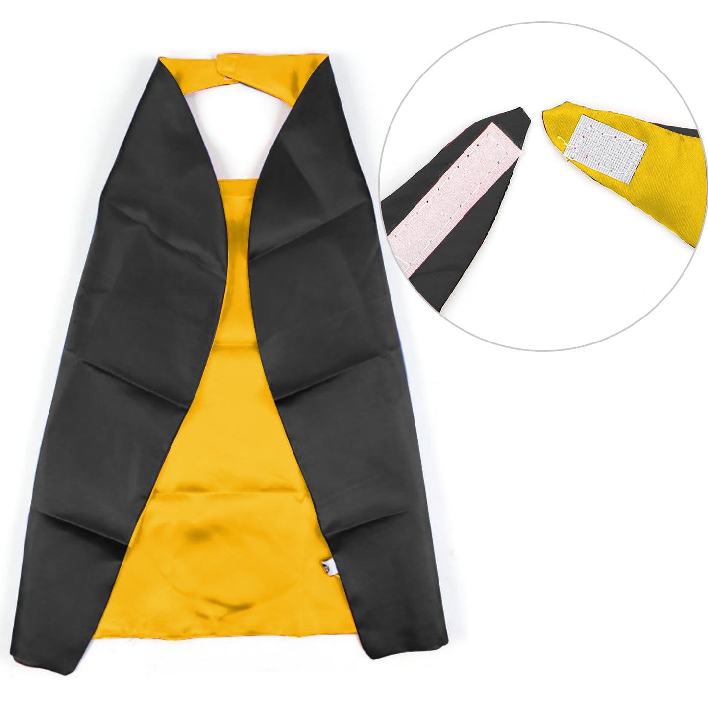 Mizzuco Superhero Capes For Kids Cloak With Mask Halloween Costumes And Party Dress Up 2Pcs(Black+Y+Red