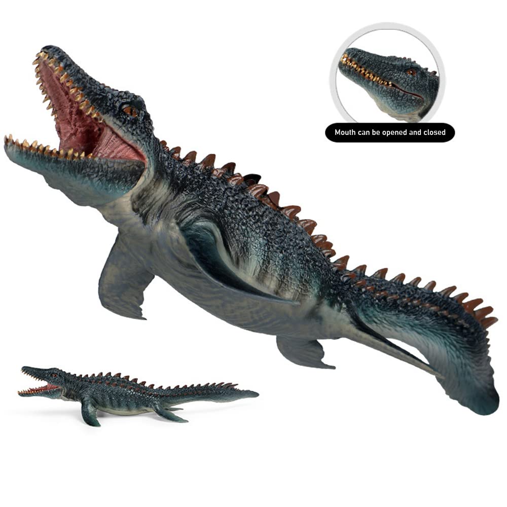 Rcomg Mosasaurus Dinosaur Toy Figure, Prehistoric Sea Monster, Educational Party Favor, Collection Gift, Cake Topper, Bath Pool Toy