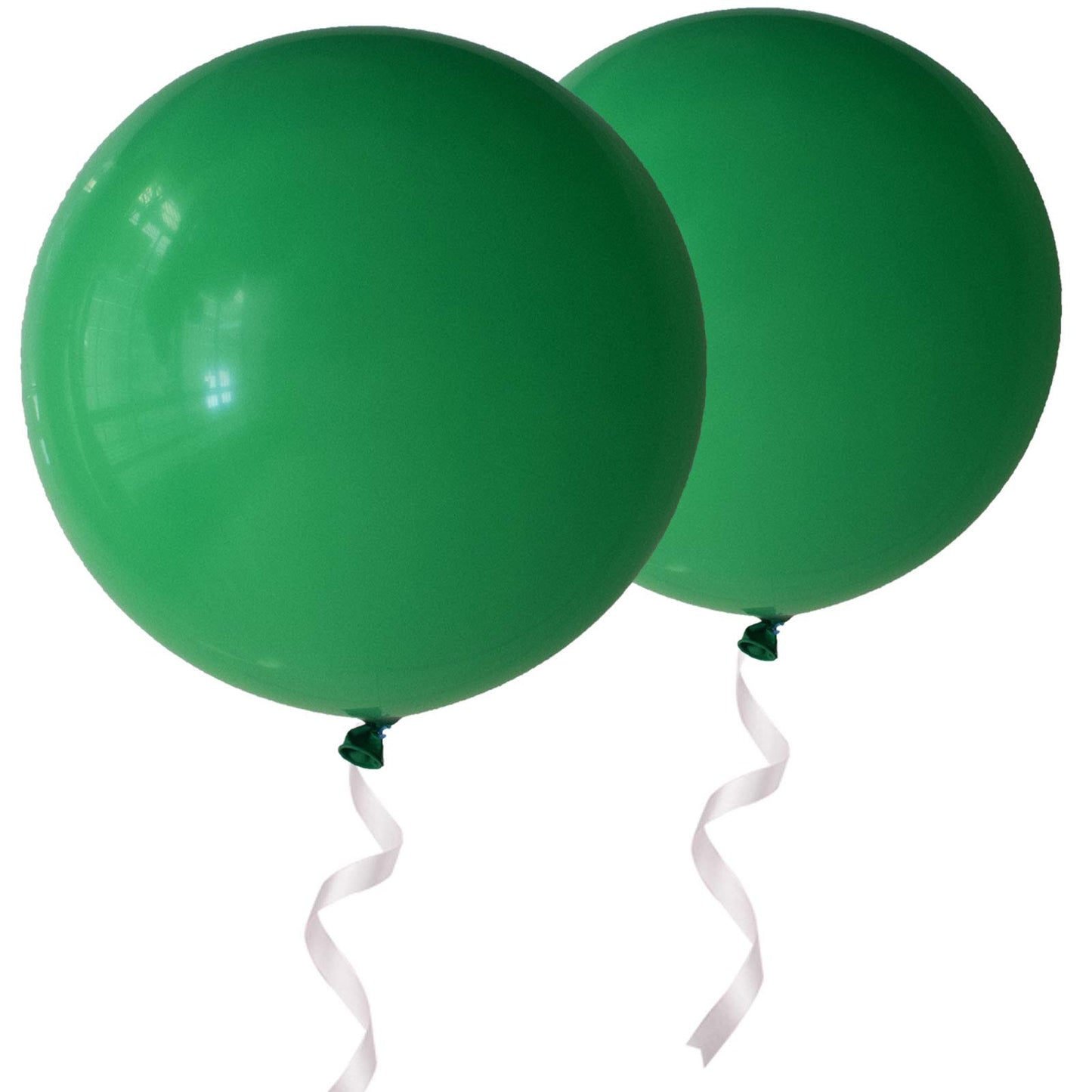 Oupking Giant Thick Balloons 36 Inch Green Big Round Latex Balloons 6 Packs For Party Decorations
