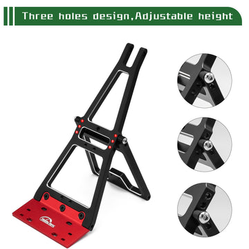 Hobby Fans Alluminum RC Winch Double Stent Rescue Set Truck Tow Crane Arm Wrecker Kit with 360 35KG Servo for 1/10 SCX10 TRX4 RC