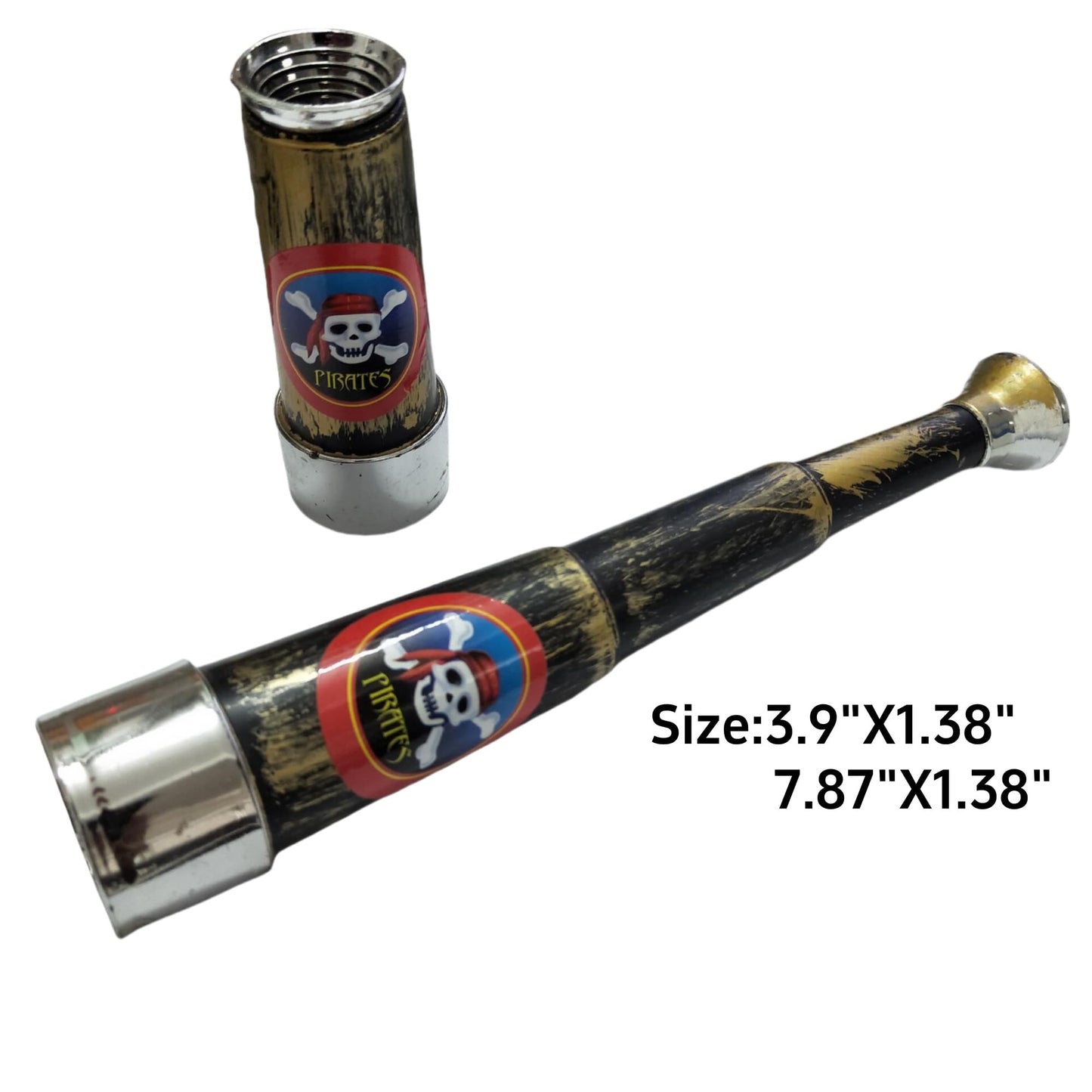 10Pcs Pirate Accessories Set Role Play Captain Pirate Costume Decorations Pirate Hook Hat Telescope Headscarf Belt Eye Patch Halloween Costume