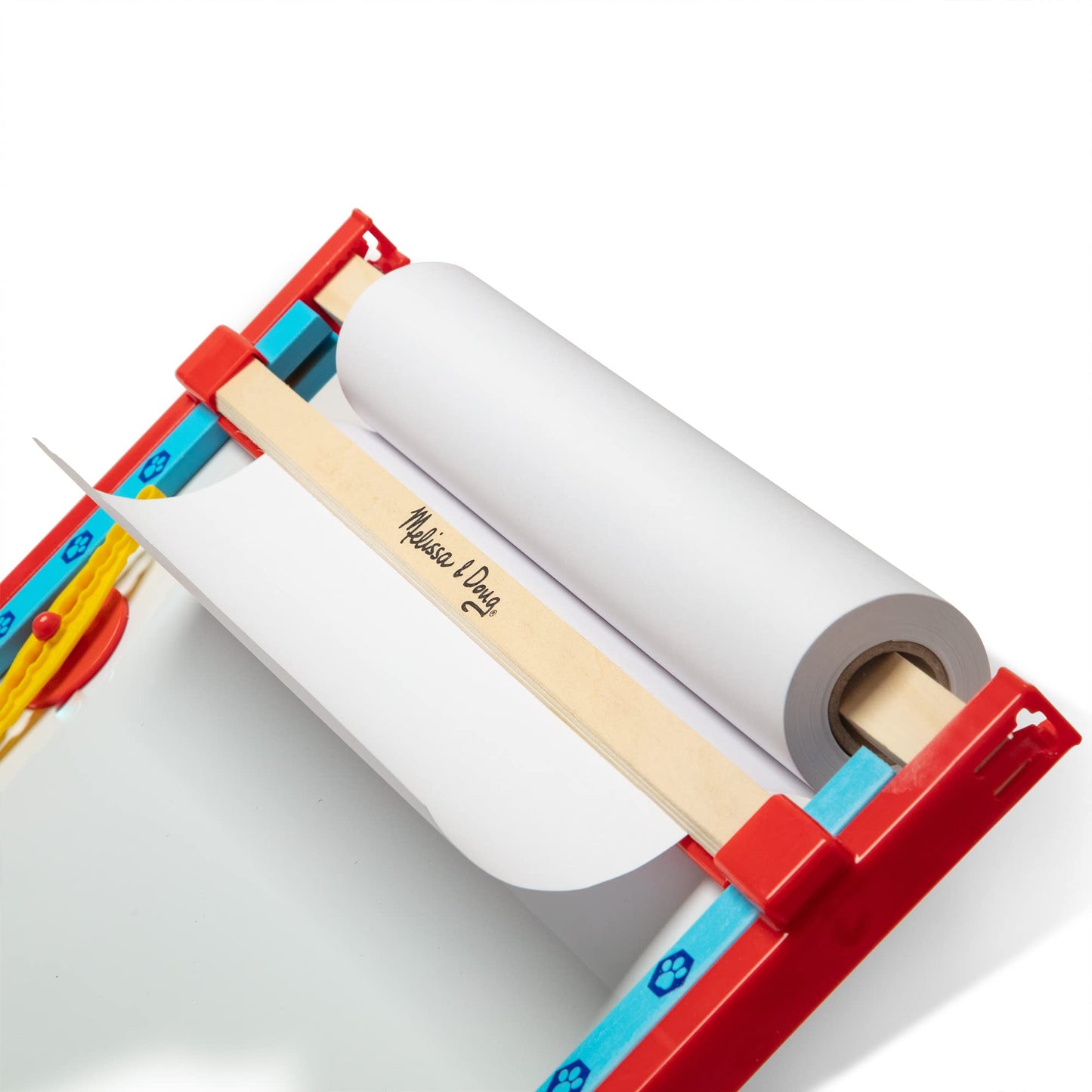 Melissa & Doug PAW Patrol Double-Sided Art Center Easel, 33 Pieces, Red and Blue, Model 33305, One Size, Plastic