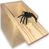 Jishi Large Wooden Spider Prank Box - Funny Surprise Gift for Kids, Adults, White, Ideal for Christmas and Stocking Stuffers