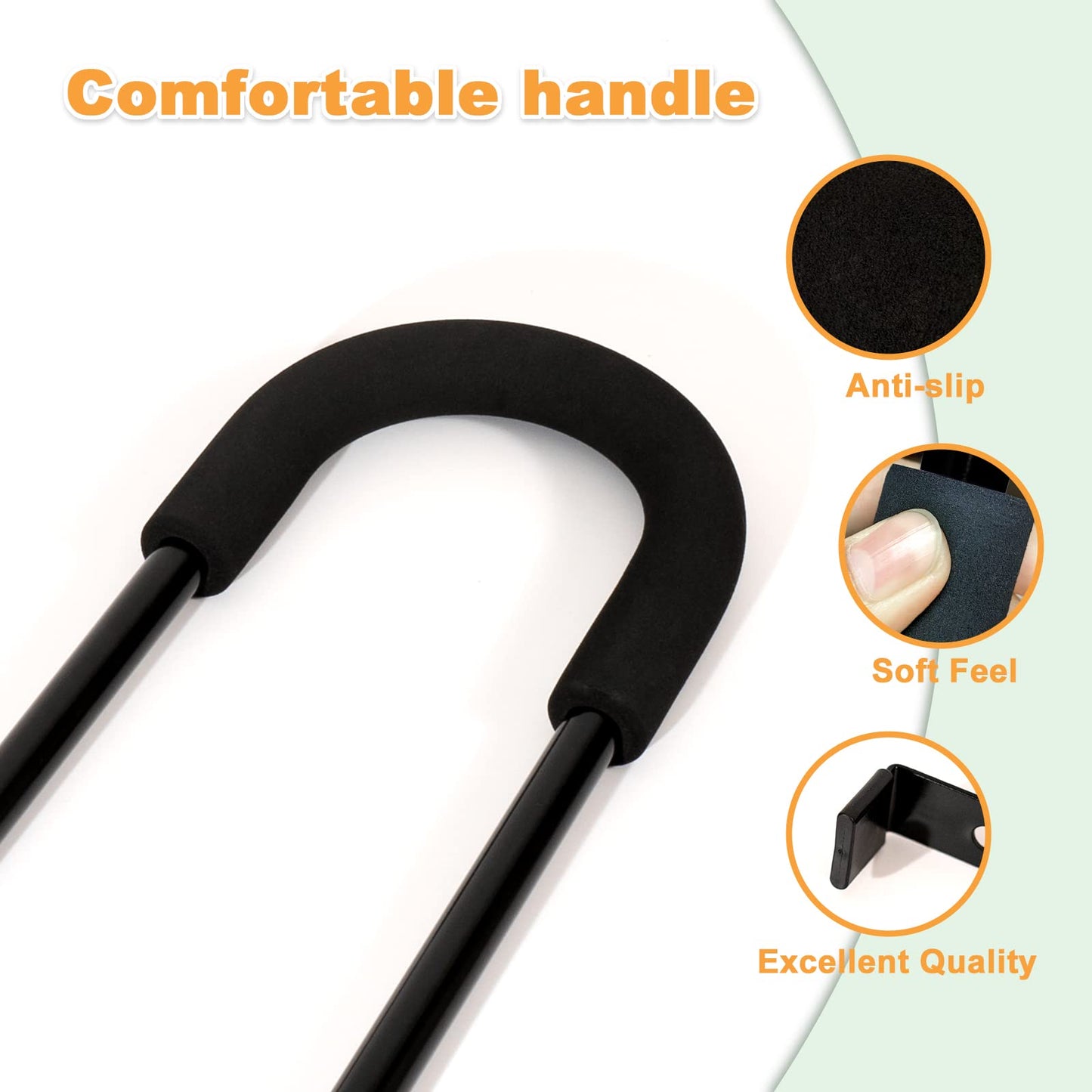 Moli Dee Children Cycling Bike Safety Trainer Handle Balance Push Bar (A-Black)