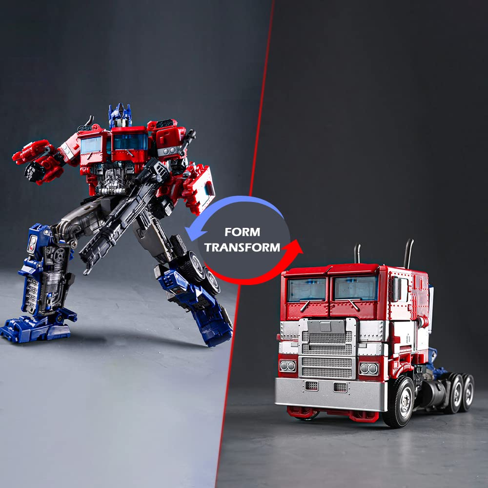 Vvbvv Deformation Action Figure Toy, Portable Car Model Alloy Deformed Robot Toy Gift For Kids Boys And Girls (Red 7.08 Inches)