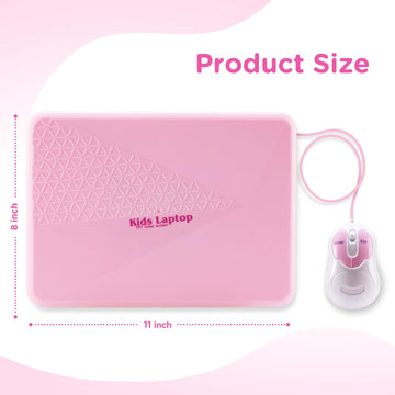 HAIOUMM Kids Laptop - Educational Color Screen, 48 Learning Modes, Pink, Plastic, Ages 5+