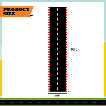 Racetrack Floor Running Black Racer Party Decoration Mat Road Table Runner Long Racetrack Tablecloth Drag For Party (Stripe Styl