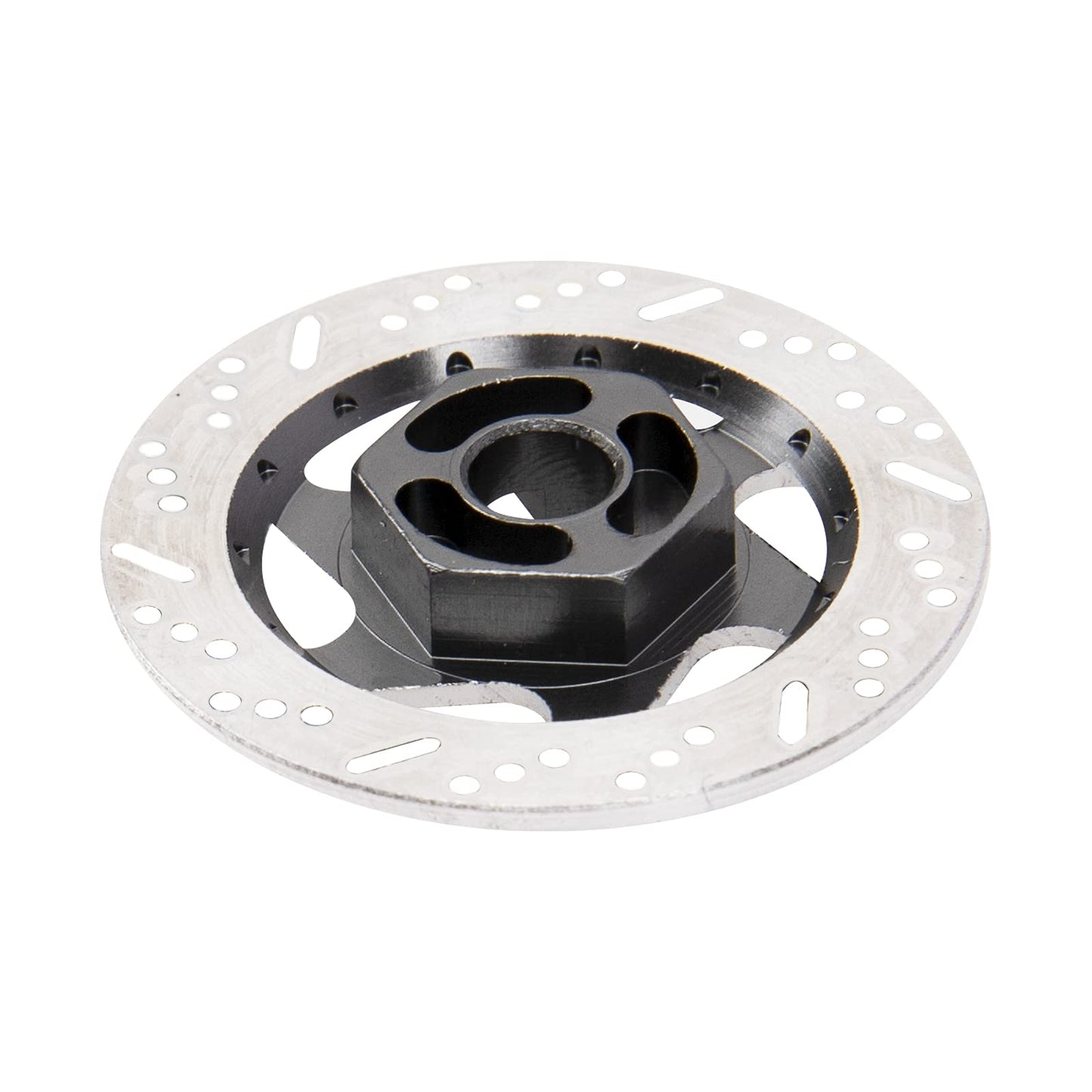 4Pack ShareGoo Metal 12mm Hex Hub Wheel Rim Tires Brake Disc Compatible with Traxxas Tamiya HSP HPI Redcat Racing 1/10 RC On-Roa