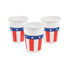 Patriotic Design Disposable Cups, Bulk 50 Pack - USA Fourth of July Party Supplies