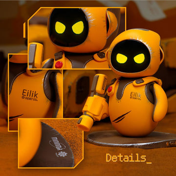 ENERGIZE LAB Eilik DQ - Touch Interactive Toys Cute Robot Pets with Abundant Emotions. Idle Animations&limited availability Mini-Games Unique Gift for Girls & Boys. Support Update.(Special Version)