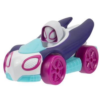 MARVEL Spidey and His Amazing Friends Amazing Metals 4 Pack - Four 3-Inch Die-Cast Dino-Webs Vehicles with Built-in-Characters