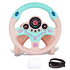 Redcrab Steering Wheel Car Driving Simulated Toy With Light And Music For Kids, Pretend Driving Seat Toys,Baby Electric Early Learning Educational Toys For Boys And Girls(Pink)