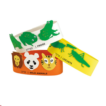 Rite Lite Passover Plagues Foam Headbands 10 Pack | Pesach Seder Gifts Jewish Holiday Party Favors Decor Educational Playful Lea