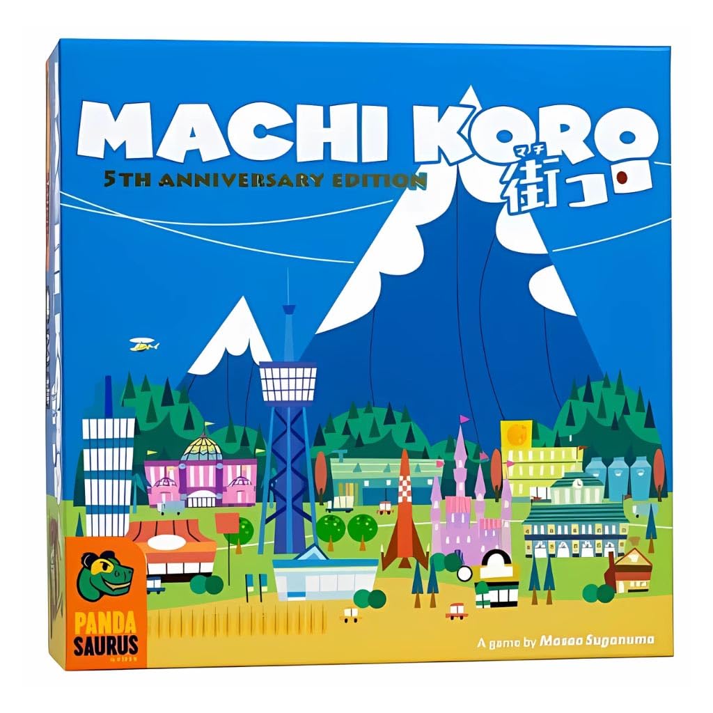 Machi Koro Board Game The Ultimate City-Building Game! Fast-Paced Dice Rolling Strategy Game For Kids And Adults, Ages 8+, 2-4 Players, 30 Minute Playtime, Made By Pandasaurus Games