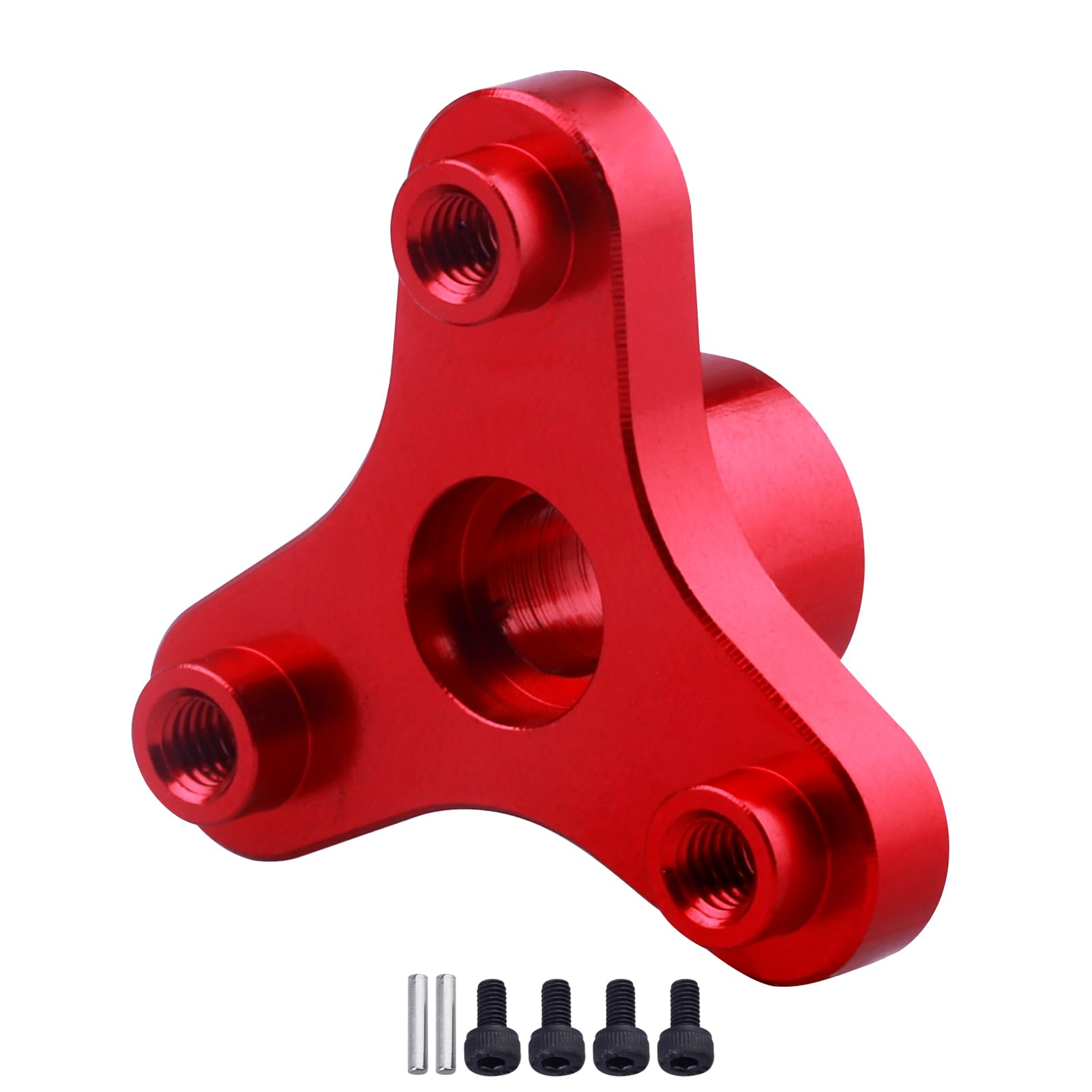 Metal Aluminum Alloy Rc Slipper Clutch Eliminator For Traxxas 1/10 Stampede/Slash Vxl/Rustler 2Wd (Red)