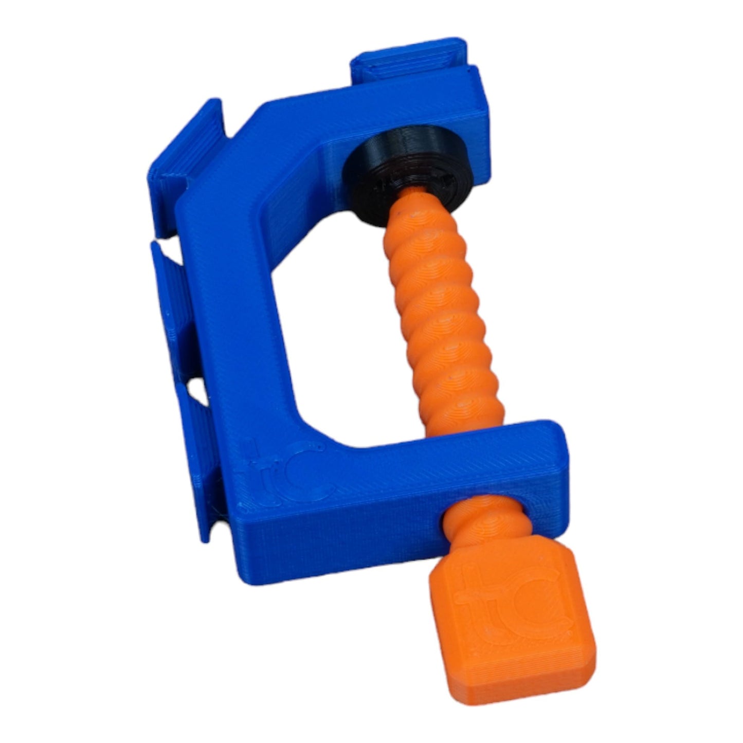 Track Clamp Compatible With Hot Wheels Track (Blue/Orange)