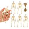 Fingooo Skeletons For Halloween Decor, 6 Piece Mini Seleton Figurines 6' Small Skeleton Halloween Decoration For Haunted House Accessories Party Favors