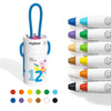 MiDeer Twistable Crayons for Toddlers, 12 Colors Washable Jumbo Crayons, Ultra-Silky Crayons with Colorful Crayon Bucket for Tod