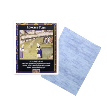 Tabletop Monthly Longest Turn Card for Catan - Beige, Chipboard, 10.5 x 7.4 cm
