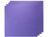 Slabdreamlab 12''X12'' Baseplate For All Major Building Bricks And Blocks (Pastel Purple, 4-Pack)