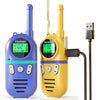 Inspireyes Walkie Talkies For Kids Rechargeable, 48 Hrs Working Time 3 Miles Range 22 Channels 2 Way Radio, Birthday Gifts For Boys Girls,Family Games Outdoor Hiking Camping,3-12 Years Old Toys 2 Pack