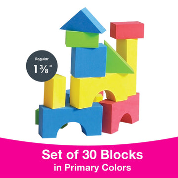 Edushape Educolor Building Blocks, 30 Piece
