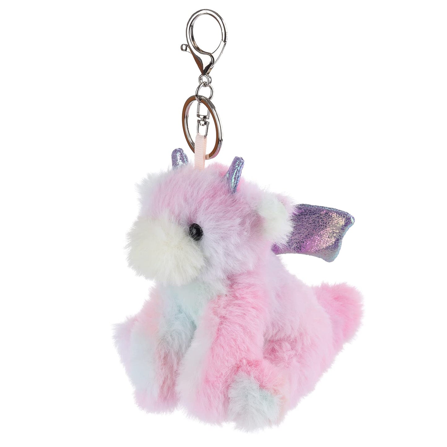 Apricot Lamb Cute Toys Plush Black Dragon Dinosaur Stuffed Animal Soft Keychain For Kids Bag, Purse, Backpack, Handbag (Black Dragon,3.9 Inches)