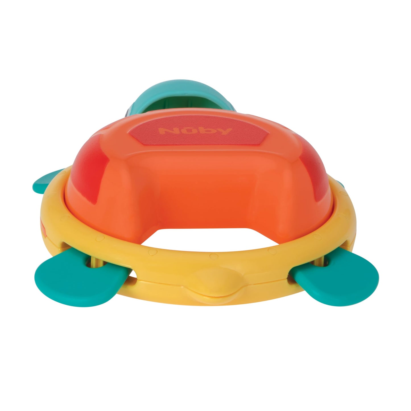 Nuby Turtle Tambourine Bath Toy And Musical Instrument - Baby Bath Toy - 12+ Months