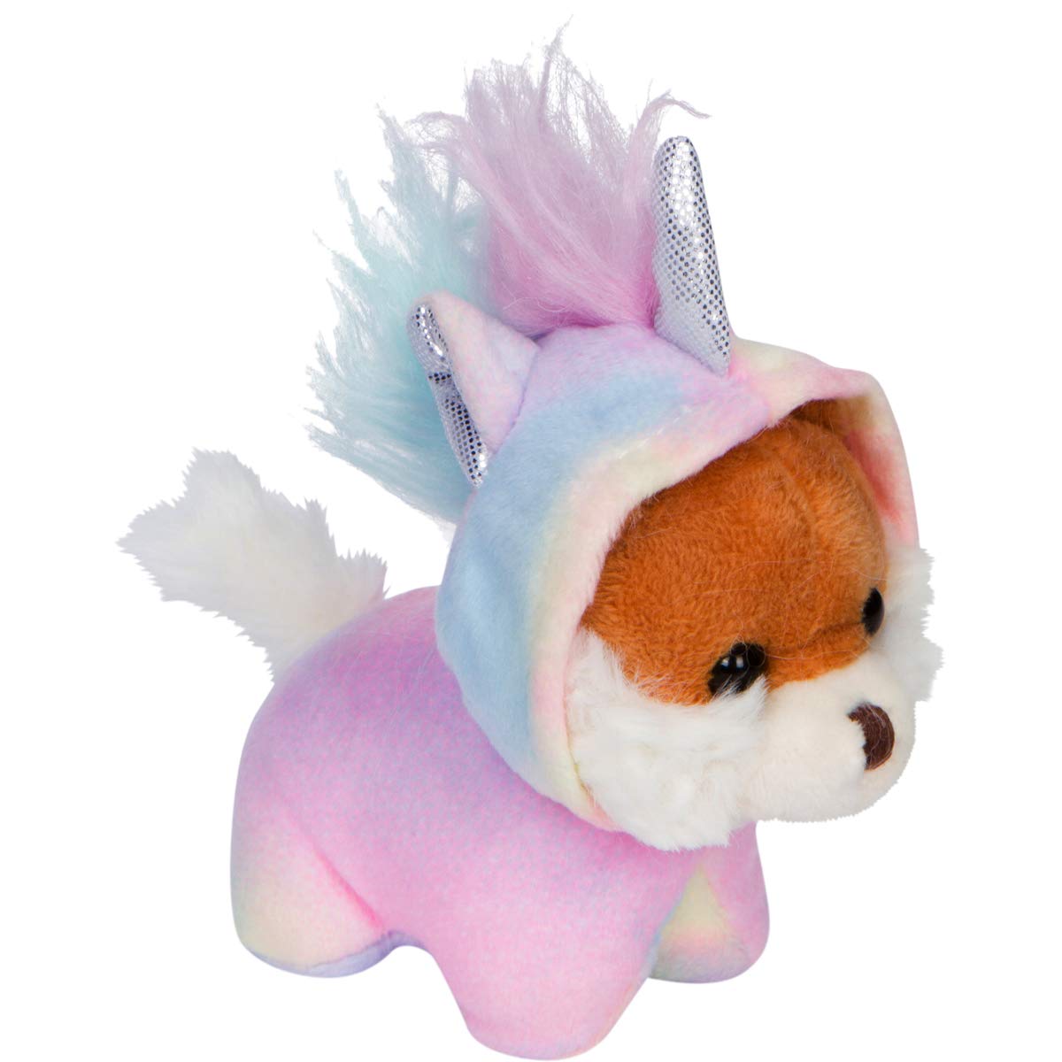 PixieCrush Snugababies Plush Stuffed Dogs & Puppies in Rainbow Unicorn Hoodie for Girls Ages 3-8 | Model CGPUPFAM3