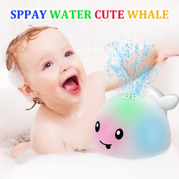 Baby Bath Toys For 6-12-18-24 Months - Toddler Toddla Whale Bath Toy Sprinkler For Kids Ages 1-3 2-4 3-5 Bathtub Tub Water Pool